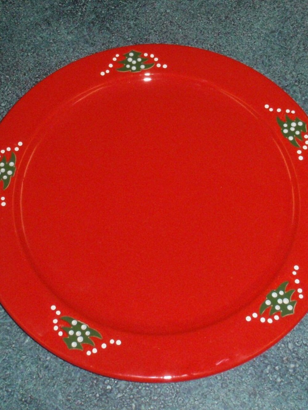 WAECHTERSBACH Christmas Tree ROUND SERVING 12-1/4" CHARGER PLATTER Service Plate